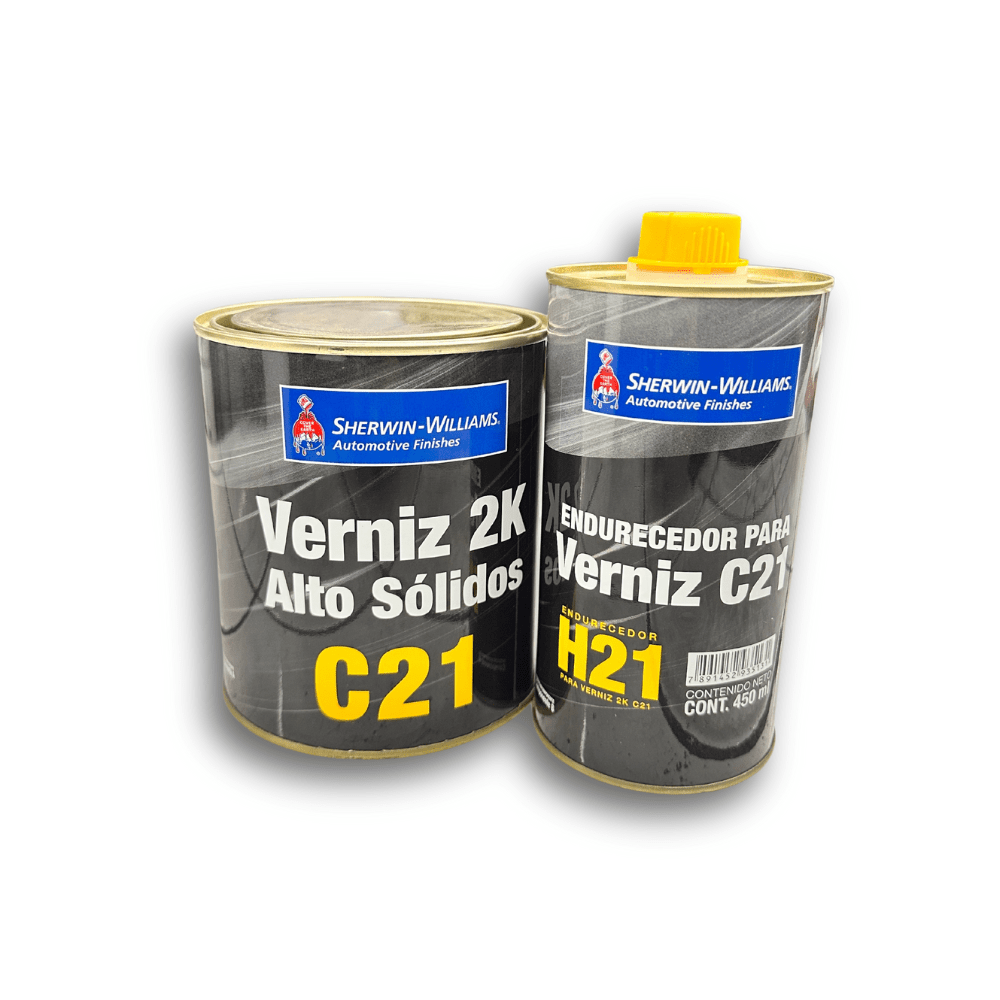 Kit 1-4 GN Barniz Laca Poliuretano 2K C21 Sherwin Williams